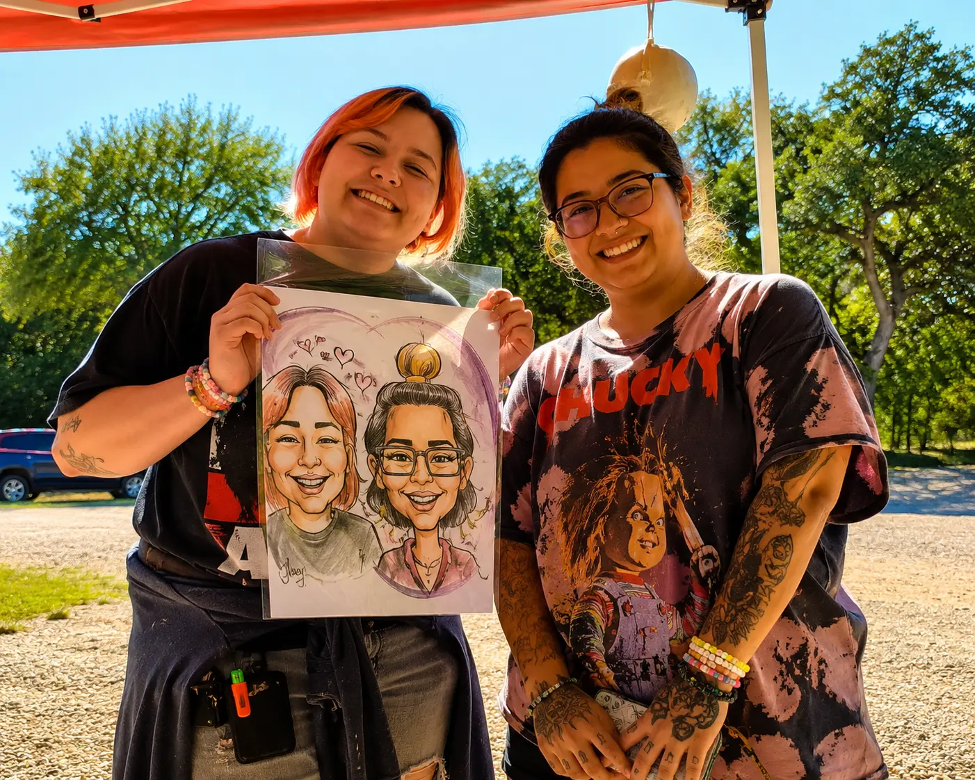Caricature artist at our fall events