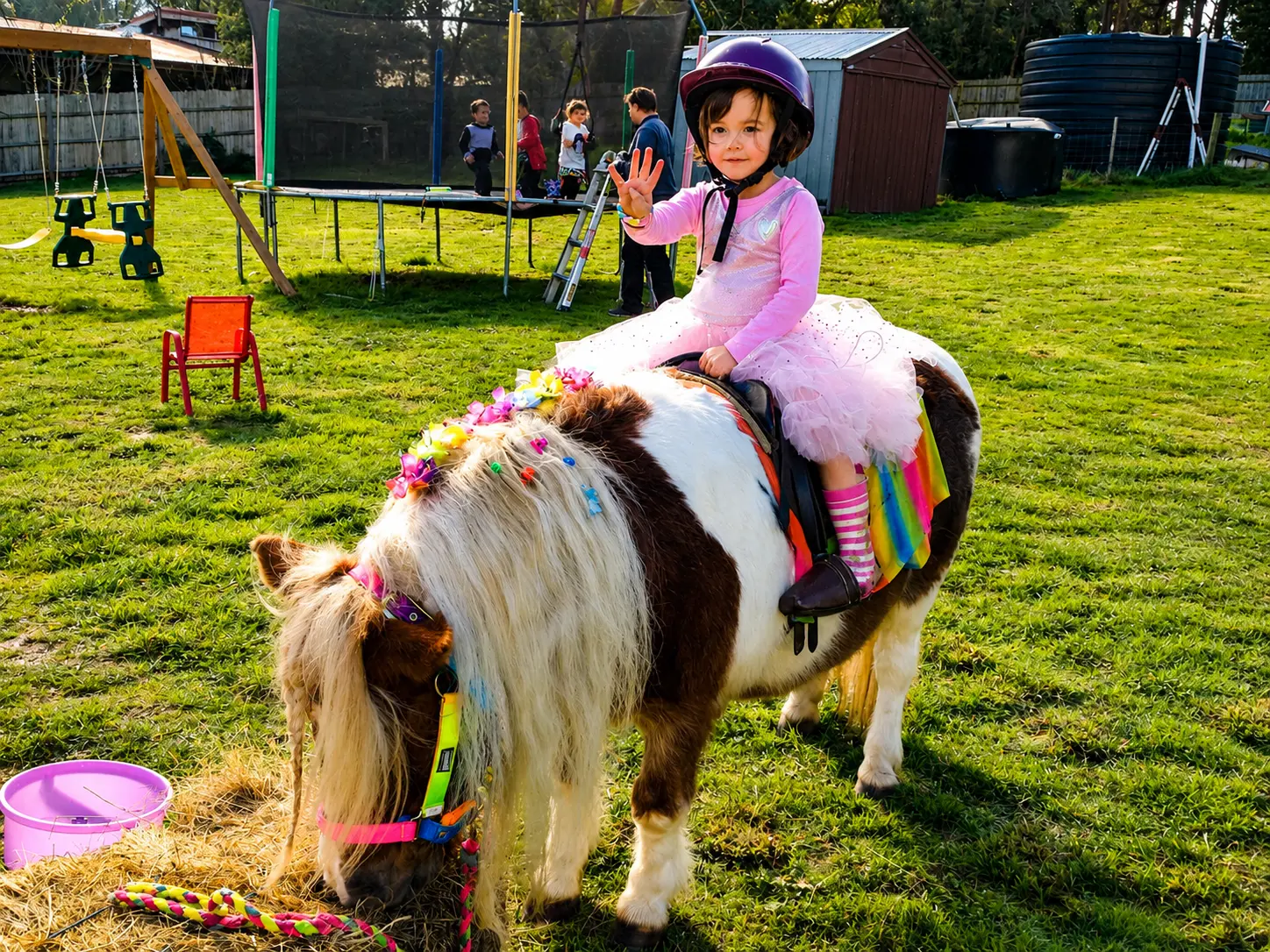 Pony rides for little farmhands