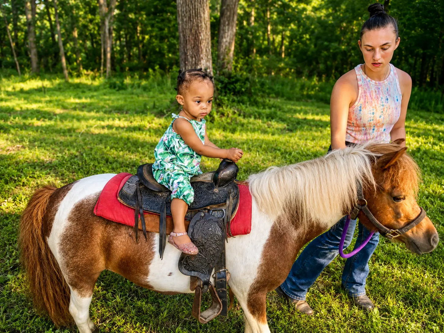 A first pony ride